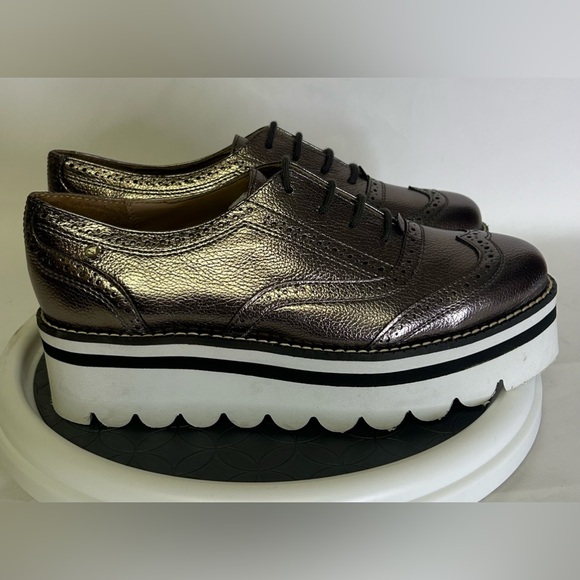 Salamandra  Silver Platform Oxfords Women’s Size  7 (24)  BRAND NEW SUPER CUTE! - Picture 4 of 10